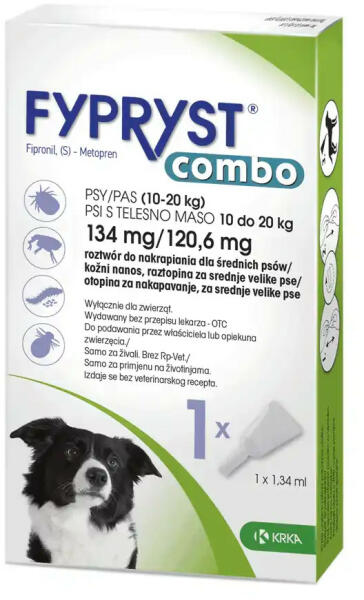 Vásárlás: FYPRYST Combo bolha, kullancs és atka írtó csepp 10-20 kg  Élősködők elleni készítmény kutyáknak árak összehasonlítása, Combo bolha  kullancs és atka írtó csepp 10 20 kg boltok