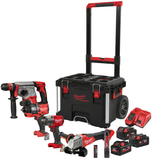 Milwaukee M18 FPP4D-555T (4933492520) (Set scule) - Preturi