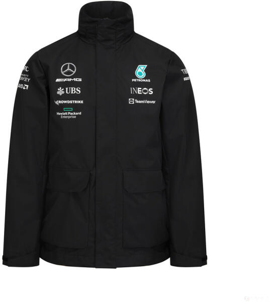 Mercedes AMG Petronas Geaca de Ploaie, Mercedes Team, Negru, 2022 (Jacheta  barbati) - Preturi