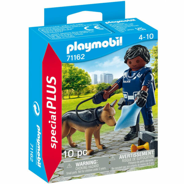 Rendőr nyomozó kutyával (71162)