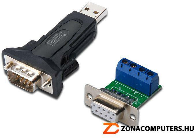 USB - RS-232 DIGITUS DA-70157 USB soros átalakító adapter vásárlás, olcsó  USB - RS-232 DIGITUS DA-70157 USB soros átalakító adapter árak, Kábel,  csatlakozó akciók