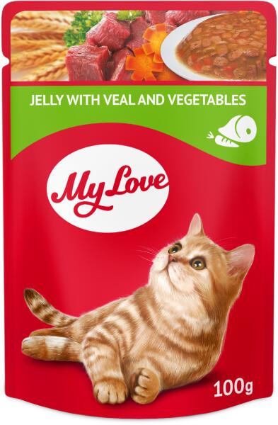 Veal & vegetables in jelly 100 g