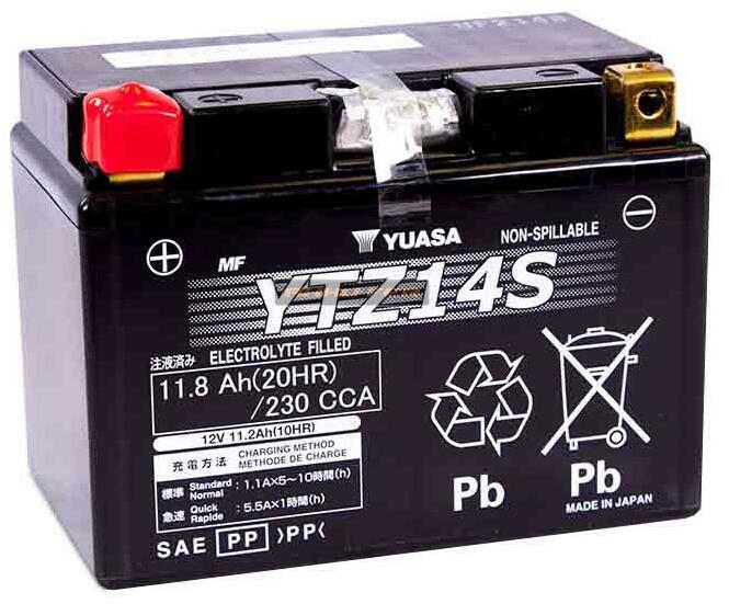 YUASA 11,8Ah 230A left+ YTZ14S (Acumulator moto) - Preturi