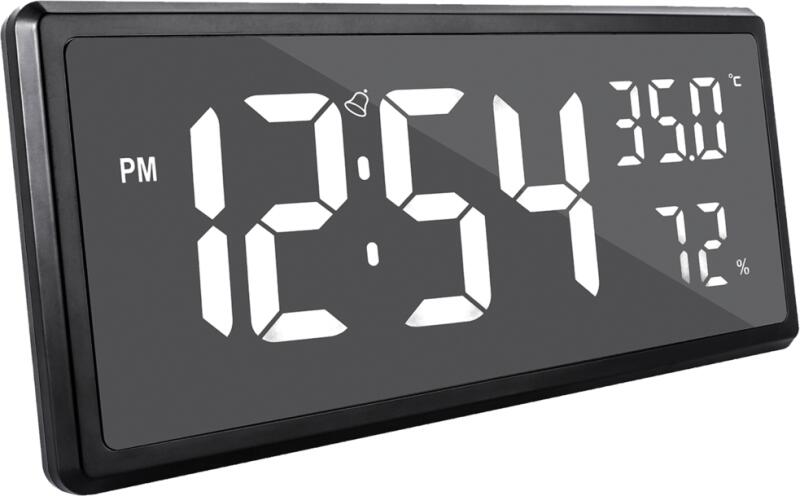 JVD GHEAŢĂ ceas digital cu temperatura și umiditate JVD DH308.3 alb numere ( Ceas de perete) - Preturi