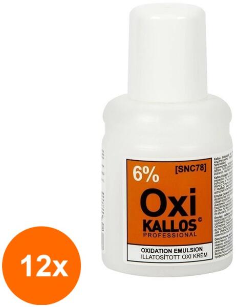 Kallos Set 12 x 60 ml Emulsie Oxidanta Crema Kallos 6 %  (ROC-12xMAGT1003004TS) (Vopsea de par) - Preturi