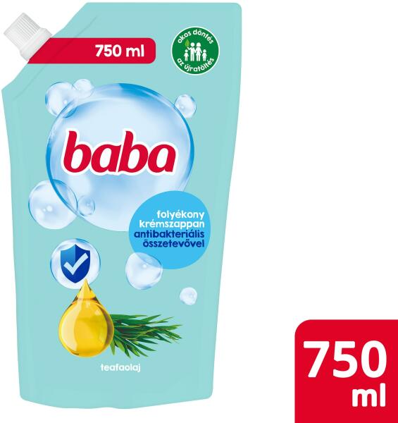 Vásárlás: Baba teafaolaj folyékony szappan utántöltő antibakteriális 750ml  Szappan, folyékony szappan árak összehasonlítása, teafaolaj folyékony  szappan utántöltő antibakteriális 750 ml boltok