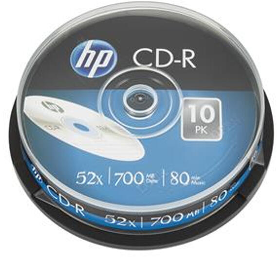 Hp CD-R lemez, 700MB, 52x, 10 db, hengeren, HP (69308) írható CD, DVD  vásárlás, olcsó Hp CD-R lemez, 700MB, 52x, 10 db, hengeren, HP (69308)  írható DVD, CD árak, akciók