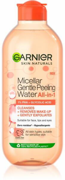 Skin Naturals micellás víz hámlasztó hatással all-in-1 400 ml