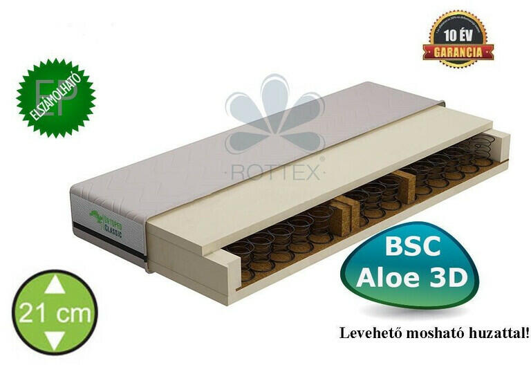 Vásárlás: Rottex BSC aloe 3D-E bonell rugós kókusz matrac - otthonkomfort  Matrac árak összehasonlítása, BSC aloe 3 D E bonell rugós kókusz matrac  otthonkomfort boltok