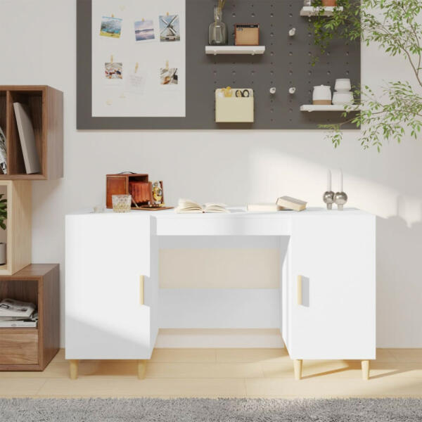 Vásárlás: vidaXL 140x50x75 cm magasfényű fehér (812768) Íróasztal,  számítógépasztal árak összehasonlítása, 140 x 50 x 75 cm magasfényű fehér  812768 boltok