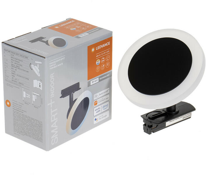 Vásárlás: OSRAM Smart+ WIFI okos sínes LED lámpa, hideg/melegfehér, 6, 5 W,  fekete színben (Tracklight Spot Circle) (4058075759763) Fali- és mennyezeti  lámpa, csillár árak összehasonlítása, Smart WIFI okos sínes LED lámpa hideg
