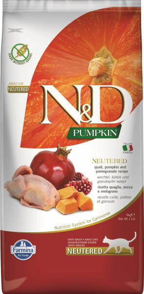 Pumpkin Neutered quail & pomegranate 5 kg