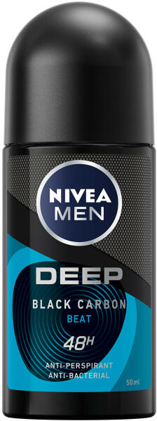 Men Deep Black Carbon 48h roll-on 50 ml