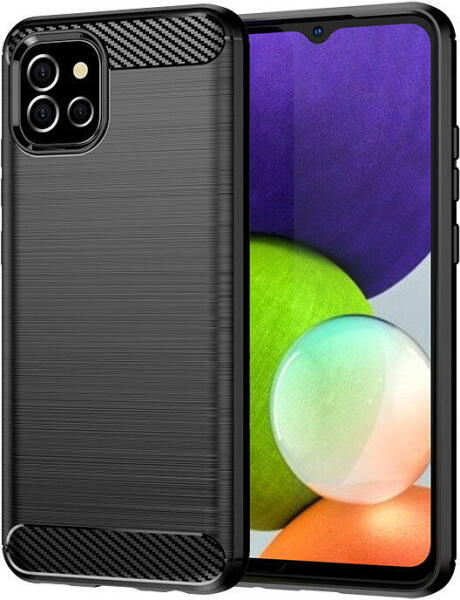 Hurtel Husa Carbon Case Flexible Cover Case for Samsung A03S EU (166.5)  black - vexio (Husa telefon mobil) - Preturi