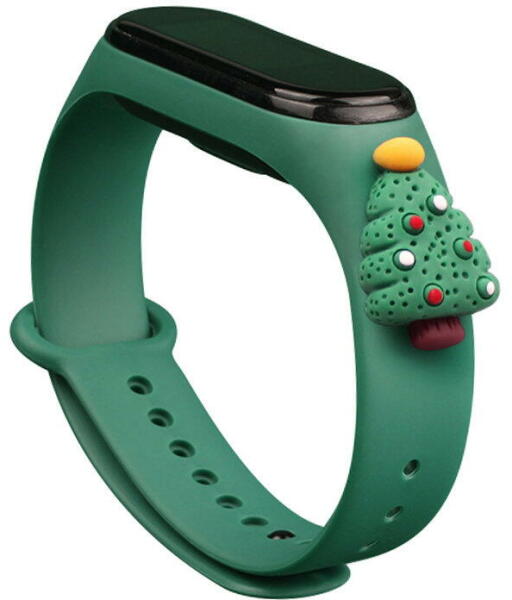 Hurtel Strap Xmas Wristband for Xiaomi Mi Band 4 / Mi Band 3 Christmas  Silicone Strap Bracelet Dark Green (Christmas Tree 2) - vexio (Accesoriu  ceas sport si smartwatch) - Preturi