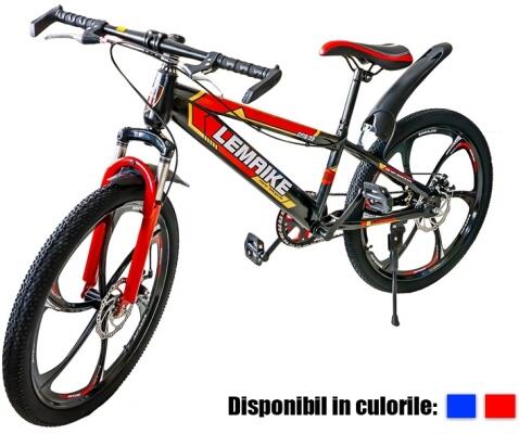 Bicicleta sport, ghidon coarne, jante 3 spite, aparatoare fata/spate, roti  24 inch, diverse culori RB31071 (Bicicleta fara pedale) - Preturi