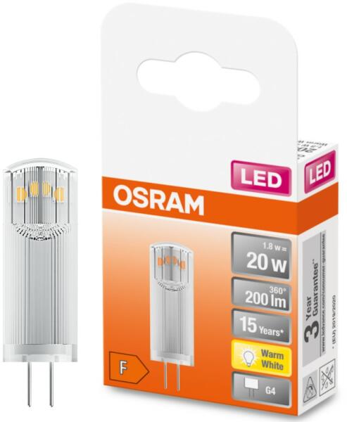 Vásárlás: OSRAM G4 12V LED Special 1, 8W 200lm 2700K melegfehér, 300° - 20W  izzó helyett (4058075431966) LED izzó árak összehasonlítása, G 4 12 V LED  Special 1 8 W 200 lm 2700 K melegfehér 300 20 W izzó helyett 4058075431966  boltok