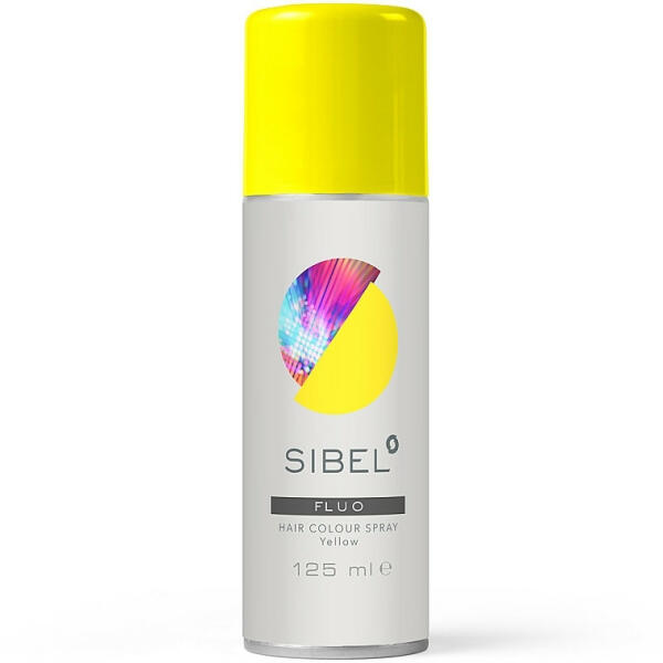Sibel Spray colorant galben pentru par Fluo Yellow 125ml (SB023000020)  (Vopsea de par) - Preturi