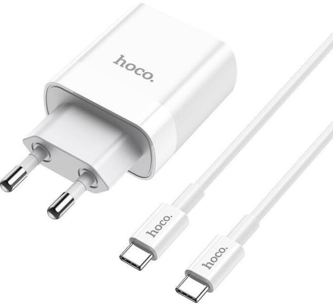 Vásárlás: Apple Hoco C80A USB-C + USB-A QC3.0 USB hálózati töltő adapter  20W + USB-C kábel, fehér (AD_0033) Mobiltelefon töltő árak  összehasonlítása, Hoco C 80 A USB C USB A QC 3