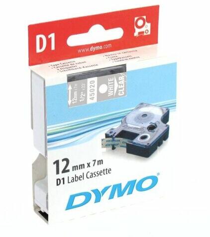 Vásárlás: DYMO Feliratozó szalag DYMO D1 12mm x 7m átlátszó alapon fehér  írásszín (S0720600) Irodai gépek kiegészítői árak összehasonlítása,  Feliratozó szalag DYMO D 1 12 mm x 7 m átlátszó alapon fehér