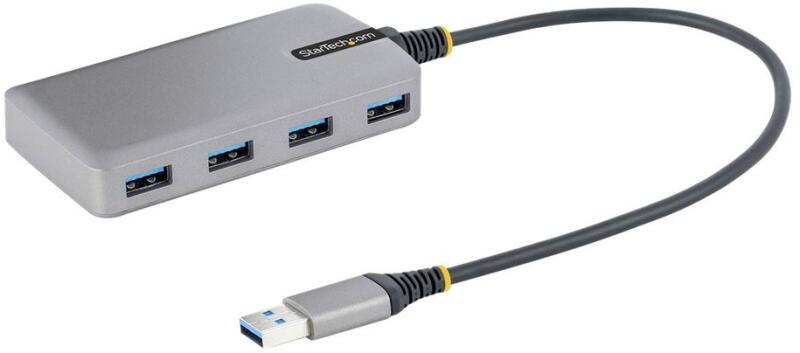 StarTech StarTech. com 4-Port USB Hub - USB 3.0 5Gbps, Bus Powered, USB-A  to 4x USB-A Hub w/ Optional Auxiliary Power Input - Portable Desktop/Laptop  USB Hub, 1ft/30cm Cable, USB Expansion Hub (