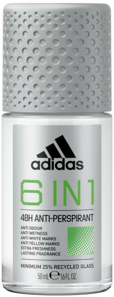 Adidas 6 in 1 48h roll-on 50 ml dezodor vásárlás, olcsó Adidas 6 in 1 48h  roll-on 50 ml izzadásgátló árak, akciók
