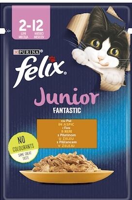 FELIX Junior Fantastic chicken in aspic 85 g (Hrana pentru pisici) - Preturi