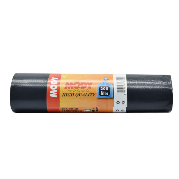 Szemeteszsák 200 liter 95 x 120 cm 10 db/tekercs 30 mikron fekete - bolt