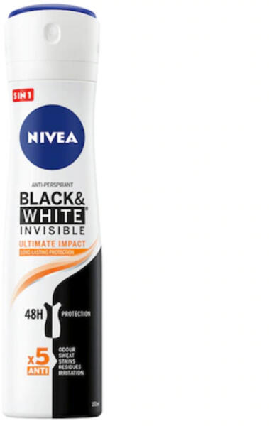 NIVEA Men Black & White Invisible Deo Spray 150 Ml – 72h Schutz Gegen Flecken & Gerüche