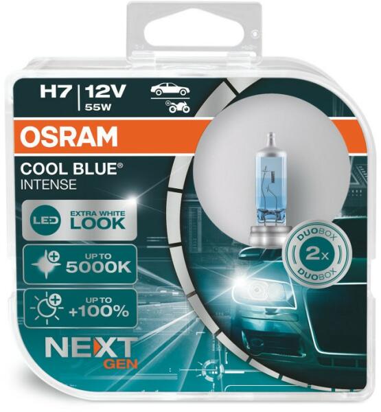 OSRAM COOL BLUE INTENSE (NEXT GEN) H7 55W 12V 2x (64210CBN-HCB) (Bec auto)  - Preturi