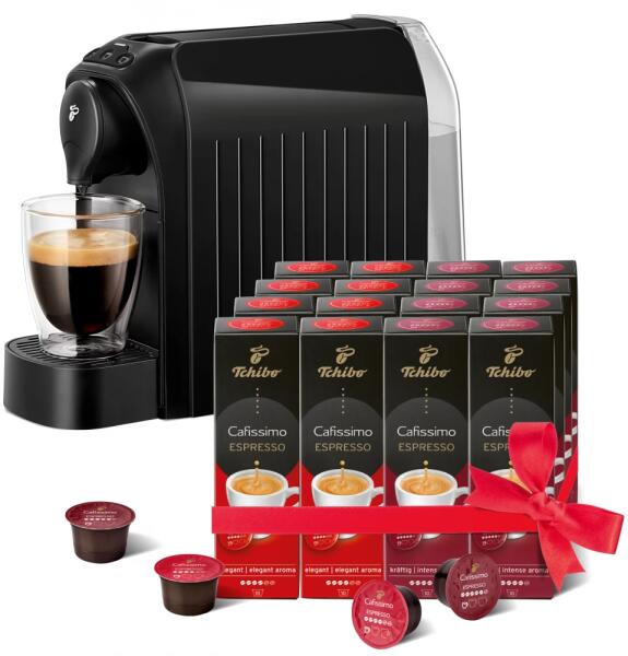 Vásárlás: Tchibo Cafissimo Easy + Espresso Elegant Aroma set (515345/6/7) Kapszulás  kávéfőző árak összehasonlítása, Cafissimo Easy Espresso Elegant Aroma set  515345 6 7 boltok