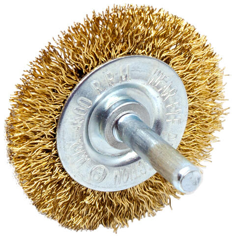 Drótkorong csapos körkefe 50 mm-es acél szálak réz bevonat 50x6mm (DK-CSKK-50)