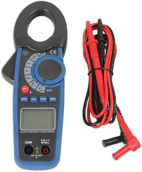 Multiméter, lakatfogós AC/DC precíz-autós 1000A-CATIII - 600V-Hibrid (LAS-6552)