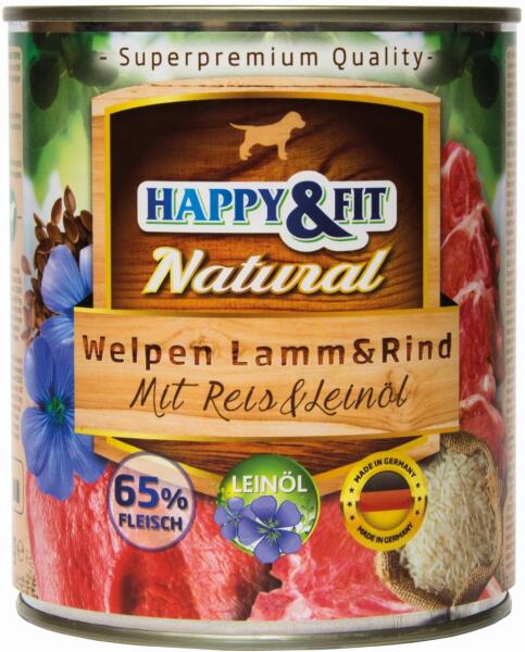 Natural Junior Lamb & Beef & rice & flaxseed oil 800 g