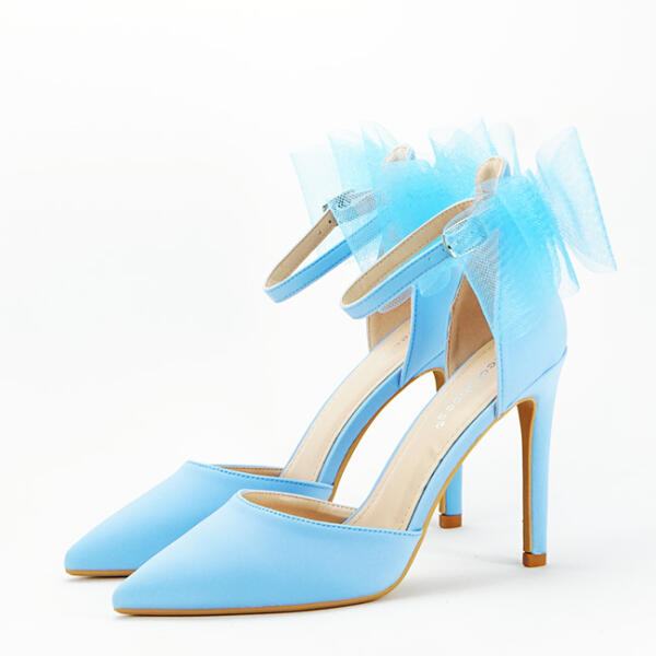 SOFILINE Pantofi albastrii cu funda 6829 03 (6829BLUE-40) (Sandale dama) -  Preturi