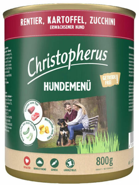Dog Menu Reindeer & Potatoes & Courgettes 800 g
