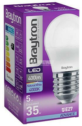 Vásárlás: BRAYTRON Led lámpa kis gömb 5W E27 G45 természetes fehér Braytron  (BA11-00521) Izzó árak összehasonlítása, Led lámpa kis gömb 5 W E 27 G 45  természetes fehér Braytron BA 11 00521 boltok