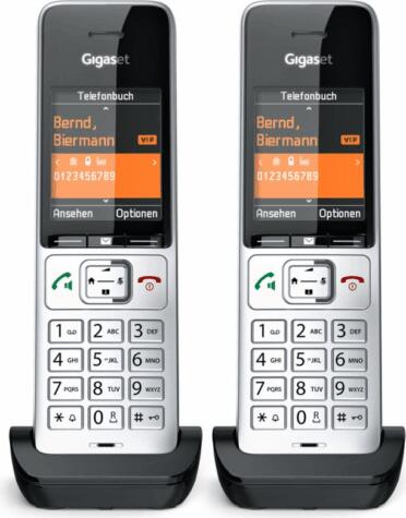 Vásárlás: Gigaset Comfort 500 HX Duo DECT Asztali Telefon - Ezüst  (L36852-H3061-R101) Telefonkészülék árak összehasonlítása, Comfort 500 HX  Duo DECT Asztali Telefon Ezüst L 36852 H 3061 R 101 boltok