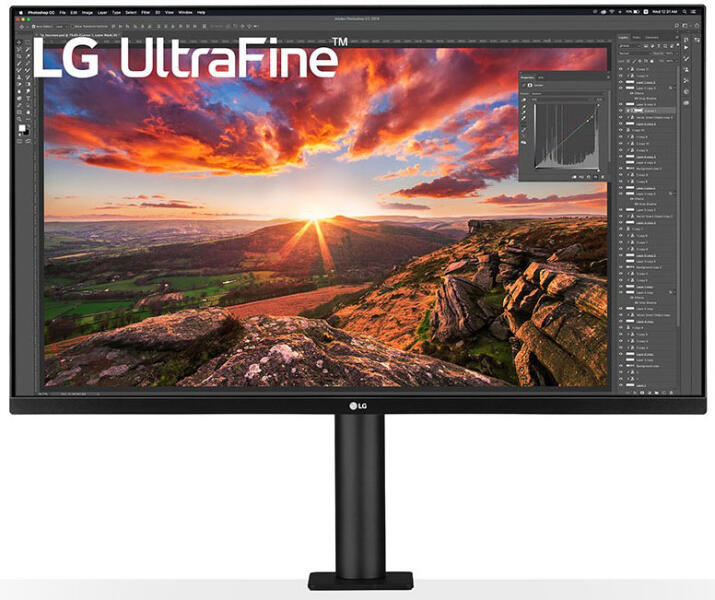 LG UltraFine Display 32UN880-B (31.5インチ) 31.5 吋超高清4K Ergo IPS 顯示器，兼容USB Type-C™ - 32UN880-B
