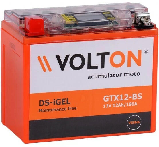 Volton 12Ah 180A GTX12-BS (Acumulator moto) - Preturi