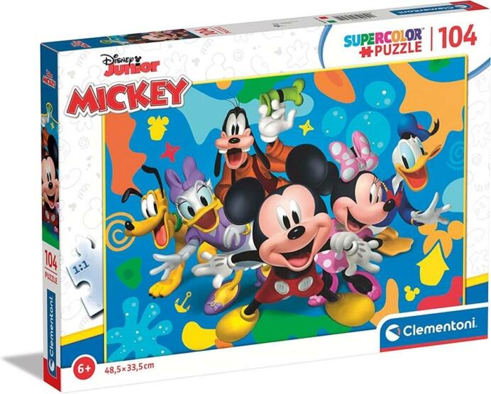 Vásárlás: Clementoni SuperColor - Disney Junior - Mickey Mouse 104 db-os  (25745) Puzzle árak összehasonlítása, SuperColor Disney Junior Mickey Mouse  104 db os 25745 boltok