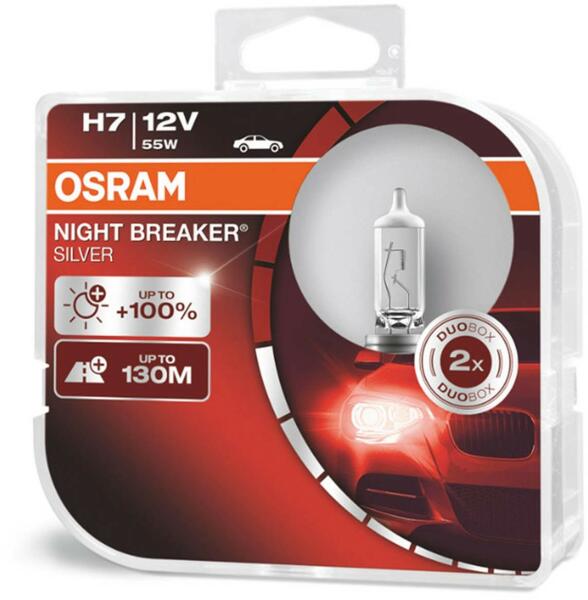 Vásárlás: OSRAM NIGHT BREAKER SILVER H7 12V 2x (64210NBS-HCB) Autó izzó árak  összehasonlítása, NIGHT BREAKER SILVER H 7 12 V 2 x 64210 NBS HCB boltok