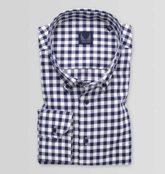 Vásárlás: Willsoor Férfi klasszikus kék-fehér ing kockás mintával 14999 Ing  árak összehasonlítása, Férfi klasszikus kék fehér ing kockás mintával 14999  boltok