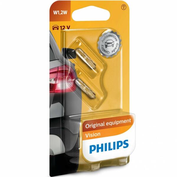 Vásárlás: Philips Vision W1,2W 12V 2x (12516B2) Autó izzó árak  összehasonlítása, Vision W 1 2 W 12 V 2 x 12516 B 2 boltok