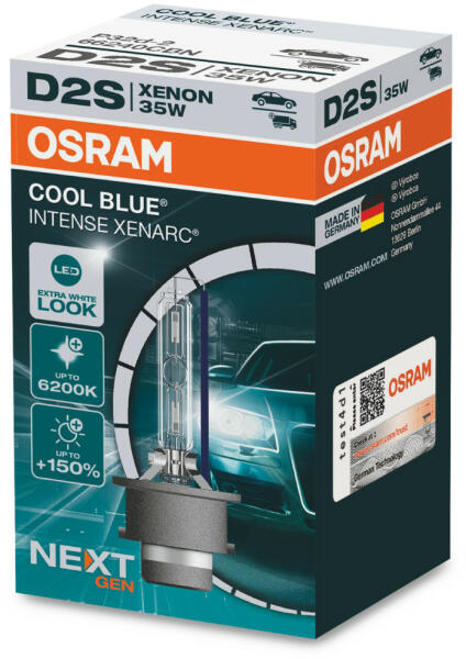 OSRAM XENARC COOL BLUE INTENSE (NEXT GEN) D2S 35W 12/24V (66240CBN
