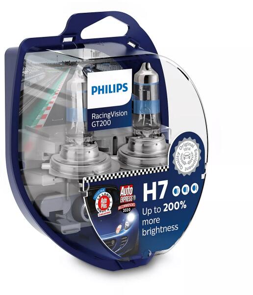 Vásárlás: Philips RacingVision GT200 H7 55W 12V (12972RGTS2) Autó izzó árak  összehasonlítása, RacingVision GT 200 H 7 55 W 12 V 12972 RGTS 2 boltok
