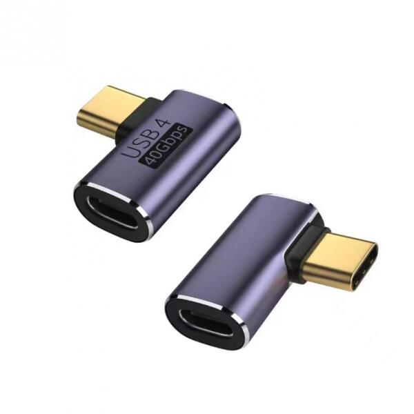 Adaptor USB 4 type C T-M unghi 90 grade, kur31-40 (KUR31-40) (Cablu,  conector) - Preturi