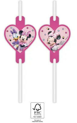 Disney Minnie Junior papír szívószál, 4 db-os szett FSC (PNN93944) - kidsfashion