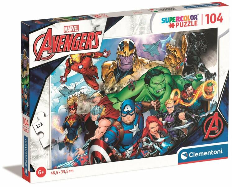 Clementoni Puzzle Clementoni Marvel Avengers, 104 piese (T00025718_001w) ( Puzzle) - Preturi