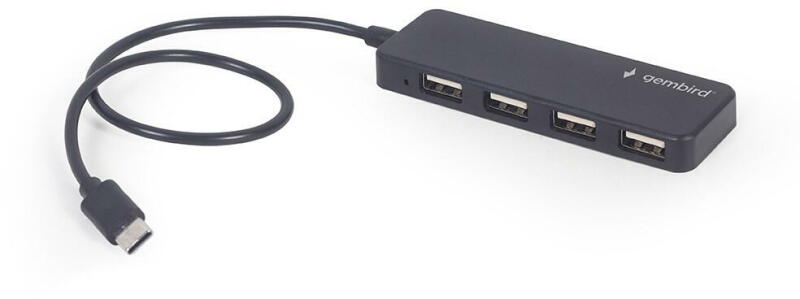Gembird 4-port USB Type-C hub, black (UHB-CM-U2P4-01) - vexio (Crad reader)  - Preturi